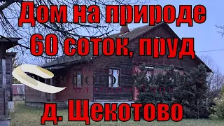 Жилой дом на земельном участке 60 соток в деревне Щекотово, рядом с поселком Майский