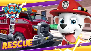 Marshall and Rubble Put Out the Fires! | PAW Patrol | Cartoon and Game Rescue Episode for Kids