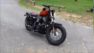 Harley Davidson Forty Eight with Vance and Hines Short Shots (LOUD BAFFLES).