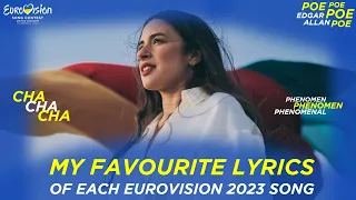 🇬🇧🇺🇦 Eurovision 2023 | My favourite lyric(s) of each song