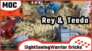 Niima Outpost, Rey, Teedo on Jakku - LEGO Star Wars Tatooine MOC