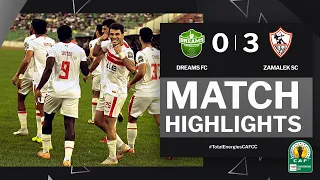 #TotalEnergiesCAFCC | HIGHLIGHTS | Dreams FC 🆚 Zamalek SC | Semi-Finals 2nd Leg | 2023/24