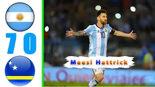 Lionel Messi hat trick 😱 against Curaçao 7-0 || All goals and extended highlight in hd 2023 😍
