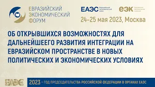 Сергей Глазьев | Министр по интеграции и макроэкономике ЕЭК | ЕЭФ'23