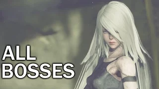 Nier Automata: All Bosses (1080p 60fps)