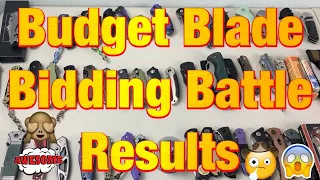 Budget Bidding Battle Results Batch 1