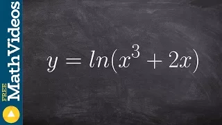 Take the derivative of the natural log function