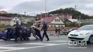 ДТП с тремя автомобилями, Сочи, 01.11.2019 г.