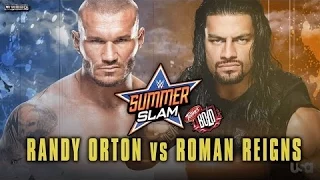 Summerslam 2014 Roman Reigns vs Randy Orton WWE 2K14 Game-play Simulation !