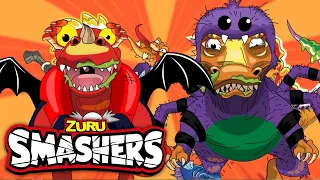 SMASHERS! Halloween Party + more Kids Cartoons! | Zuru | Smashers World | Animated Stories