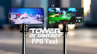 Gaming Test Part 2. Galaxy S23 Ultra vs iPhone 14 Pro Max - Tower of Fantasy 90 FPS Test