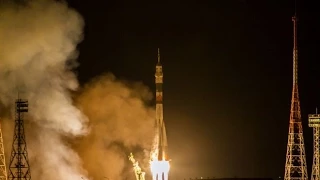 Старт транспортного пилотируемого корабля «Союз ТМА-15М»