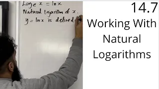 Edexcel AS Level Maths: 14.7 Working With Natural Logarithms