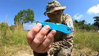 KA-BAR Dozier Folding Hunter - STEEL: AUS8A - DESTRUCTION TEST - UNTIL IT BREAKS@KABARKnives1898