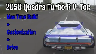 Forza Horizon 4 | 2058 Quadra Turbo R V-Tec | Max Tune Build + Customization + Drive |