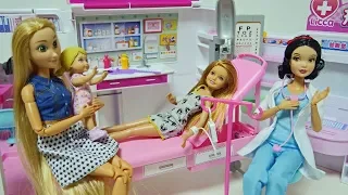Barbie Ambulance Toy & Hospital Fanny Smile Story