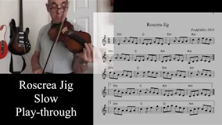 Irish Fiddle - Roscrea Jig - Slow play-through