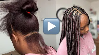 How to make knotless braids. How to make box braids #hairstyle #braids #hair #music #song #tutorial