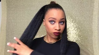 Ponytail with Braiding Hair | Natural Hair