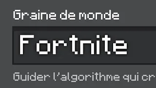 à Quoi ressemble la Seed Fortnite sur Minecraft Bedrock ?