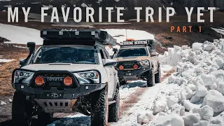 First Rigs on Engineer Pass! EPIC Snowy Trails & Camping in Colorado [PART 1]