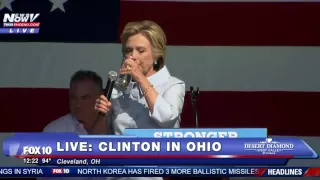 CLINTON MASSIVE COUGHING ATTACK - And Blames Trump For It FNN