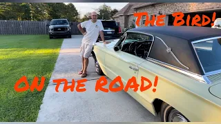 THUNDERBIRD Revival! SHE HITS THE ROAD!  FIRST DRIVE IN YEARS! new brakes.. kinda..