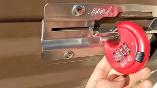 How to remove a davinci combo disc lock from your storage unit