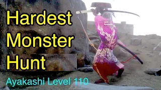 Final Fantasy XV: Hardest Monster Hunt (Ayakashi Level 110: Ribbon Reward) FFXV