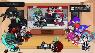 Fandoms React to Madness Combat Fnf Mods Part 1/3 (Read Pinned Comment) (Gacha Club)