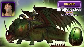 SKULLCRUSHER - Eret's Rumblehorn Max Level 150 Titan Mode | Dragons: Rise of Berk