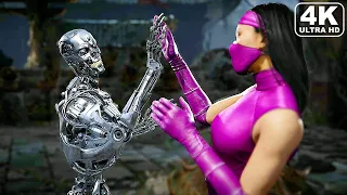 MK11 Endoskeleton Terminator Performs All Friendships (Mortal Kombat 11)