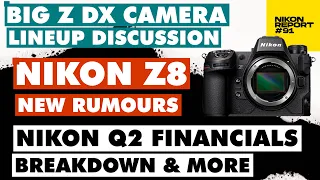 New Nikon Z8 Rumours, Big Z DX lineup talk, Black Zfc controversy, Q2 Financials - Nikon Report 91