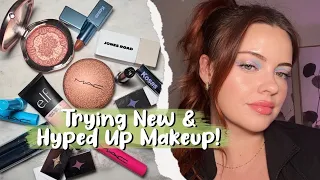 Trying NEW & HYPED UP Makeup! | Julia Adams