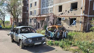 8.10.2022. Угледар. Поиск мест раздачи хлеба. Служение милосердия и эвакуация