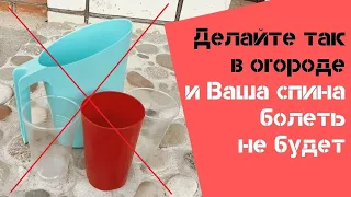 Как подлить удобрение под корень растения, чтобы спина не болела / Огород дяди Вовы