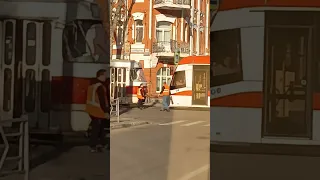 Буксировка 22 трамвая на ул. Фрунзе в Самаре 13 мая 2024 #авария #трамваи #самара #дтп2024