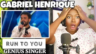 GABRIEL HENRIQUE - RUN TO YOU | Ao Vivo no Domingão com Hulk REACTION!!!😱