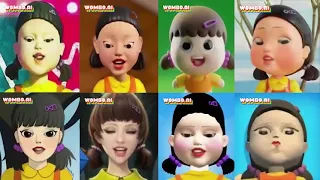 Every Squid Game Doll Singing 🎶 Dame Dane (DeepFake)