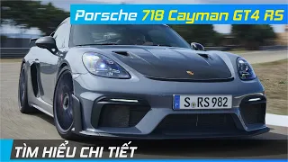 Chi tiết Porsche 718 Cayman GT4 RS | Mẫu xe thể thao siêu hạng | XE24h
