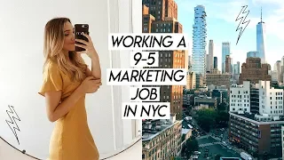 WORKING A 9-5 MARKETING JOB IN NYC | busy work week in my life!