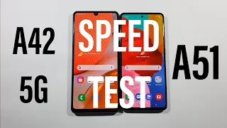 Samsung A42 5G vs Samsung A51 Speed Test