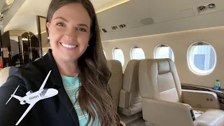 4 PRIVATE JET FLIGHTS , 1 FLIGHT ATTENDANT VLOG