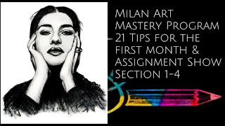 Milan Art Institute Mastery Program 1st month experience, review and 21 tips for Section 1-4
