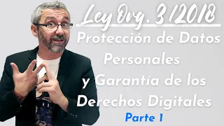 Ley Orgánica 3/2018 de Protección de Datos Personales y garantía de los derechos digitales.