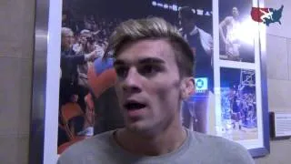 Bryce Meredith (Wyoming) after pulling 2nd round upset of Kevin Jack (NC ST) at 141