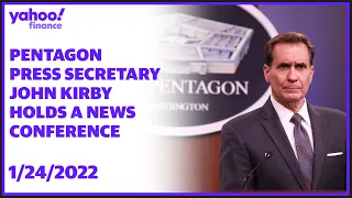 Pentagon Press Secretary John Kirby holds a news conference