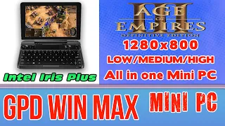 GPD WIN MAX Age of Empires III 3 Definitive Edition Mini PC Intel Core i5-1035G7 Intel Iris Plus 940