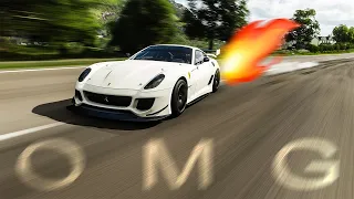 REACHING 200 KM/H IN 1ST GEAR WITH TWIN TURBO FERRARI 599XX