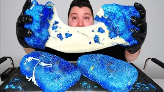 EXTREME BLUE HEAT CHEESE STUFFED TAKIS • Mukbang & Recipe